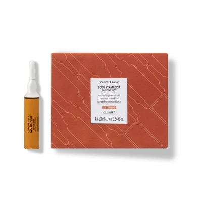 COMFORT ZONE Body Strategist Caffeine Shot Ремоделирующий концентрат для тела в ампулах 4*10 мл