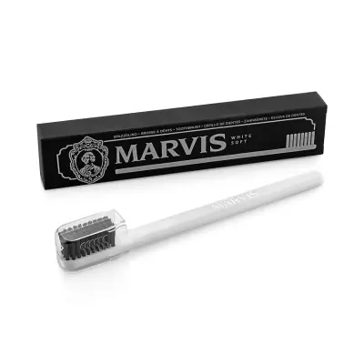 MARVIS Toothbrush white soft Зубная щетка с нейлоновой щетиной мягкая
