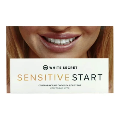 WHITE SECRET Sensitive Start Отбеливающие полоски