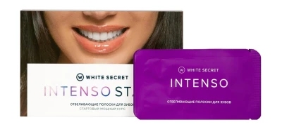 WHITE SECRET Intenso Отбеливающие полоски