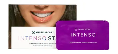 WHITE SECRET Intenso Отбеливающие полоски