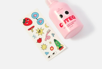 WHITE SECRET CUTEQ Strawberry Детская зубная паста, 100 мл