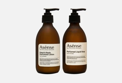 ASÉNSE Pure Cannabis ПОДАРОЧНЫЙ НАБОР лосьон и жидкое мыло