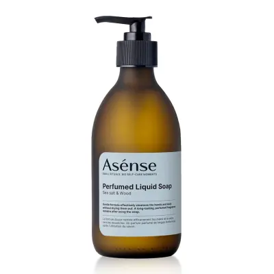 ASÉNSE Sea salt  wood жидкое мыло для тела и рук, 300мл