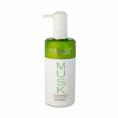 MOCHEQI Шампунь для склонных к жирности волос с витамином Е и маслом чайного дерева, 518 мл
