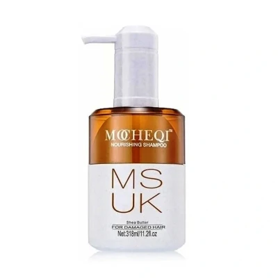 MOCHEQI Шампунь для сухих волос с гидролизованным кератином и маслом ШИ, 318 мл