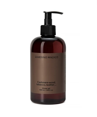 GIARDINO MAGICO гель для душа бессульфатный Cashmere wood, tobacco, leather, 500 мл