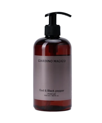 GIARDINO MAGICO гель для душа бессульфатный Oud-black pepper, 500 мл