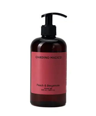 GIARDINO MAGICO гель для душа бессульфатный Peach  bergamote, 500 мл