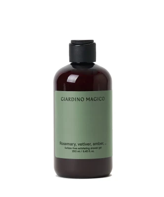 GIARDINO MAGICO Гель для душа бессульфатный Rosemary, vetiver, ambra, 250 мл