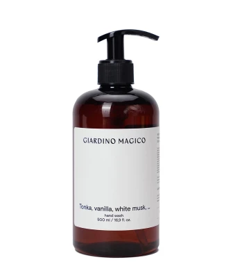 GIARDINO MAGICO Жидкое мыло для рук Tonka, vanila, white musk, 500 мл