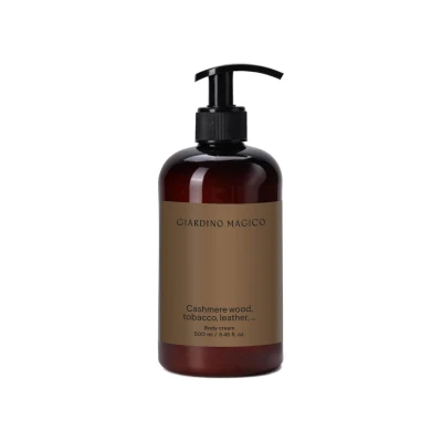 GIARDINO MAGICO Крем для тела Cashmere wood, tobacco, leather, 500 мл