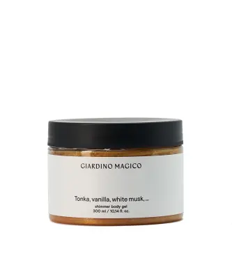 GIARDINO MAGICO Мерцающий гель для тела Tonka, vanila, white musk, 300 мл
