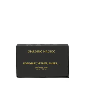 GIARDINO MAGICO Парфюмированное мыло Rosemary, vetiver, ambra, 80 гр