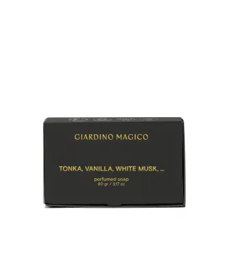 GIARDINO MAGICO Парфюмированное мыло Tonka, vanila, white musk, 80 гр
