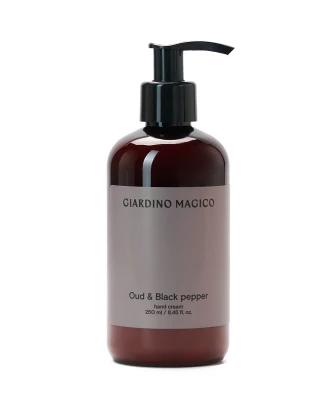 GIARDINO MAGICO питательный крем для рук Oud-black pepper, 250 мл