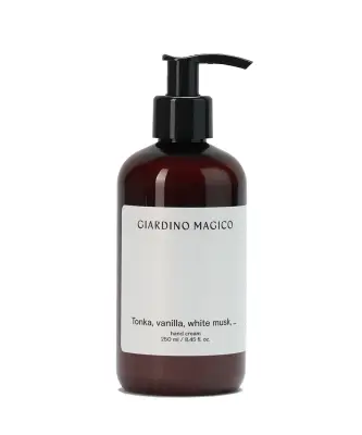 GIARDINO MAGICO питательный крем для рук Tonka, vanila, white musk, 250 мл