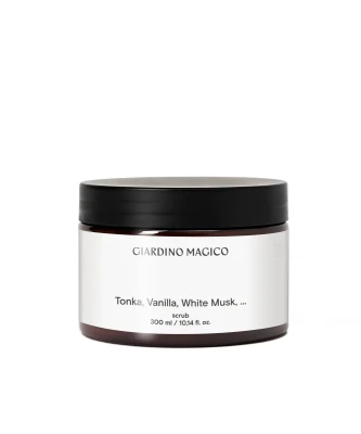 GIARDINO MAGICO Скраб для тела Tonka, vanila, white musk, 200 мл