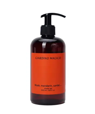 GIARDINO MAGICO увлажняющий гель для душа Musk, mandarin, santal, 500 мл
