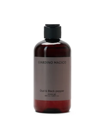 GIARDINO MAGICO увлажняющий гель для душа Oud-black pepper, 250 мл