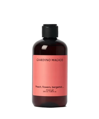 GIARDINO MAGICO Увлажняющий гель для душа Peach, flowers, bergamot, 250 мл