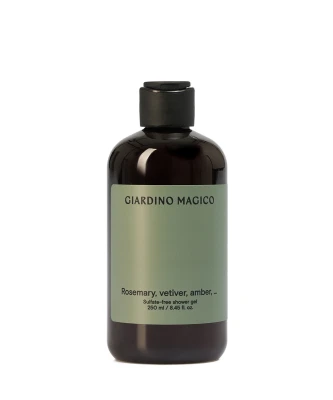GIARDINO MAGICO Увлажняющий гель для душа Rosemary, vetiver, ambra, 250 мл