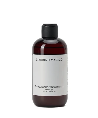 GIARDINO MAGICO увлажняющий гель для душа Tonka, vanila, white musk, 250 мл