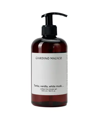 GIARDINO MAGICO увлажняющий гель для душа Tonka, vanila, white musk, 500 мл