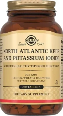 SOLGAR Йод из бурых водорослей и йодид калия №250