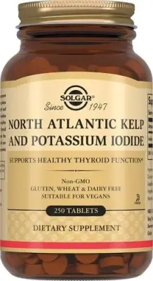 SOLGAR Йод из бурых водорослей и йодид калия №250