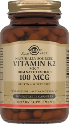 SOLGAR Натуральный витамин К2 (МЕНАХИНОН 7) №50