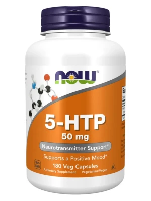NOW 5-HTP (L-5-гидрокситриптофан) 440мг, 180 капсул