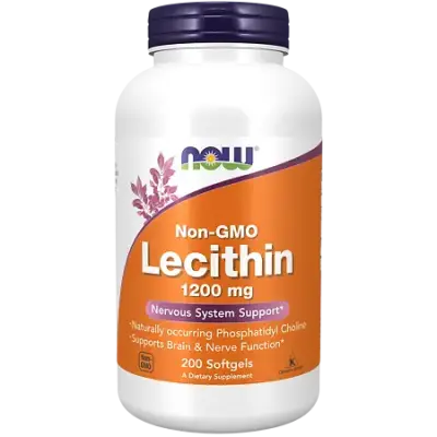 NOW Лецитин 1200мг, 200 капсул