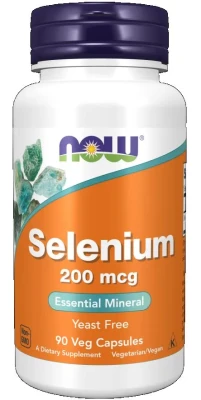 NOW Селен 200мкг, 90капсул