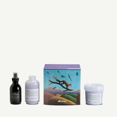 DAVINES Love smoothing Набор для разглаживания непослушных волос 2025