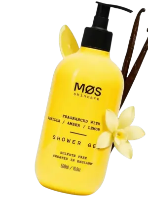 MOS SKINCARE Гель для душа бессульфатный VANILLA, AMBER, LEMON, MOSS, 500 мл