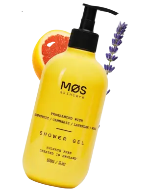 MOS SKINCARE Гель для душа бессульфатный GRAPEFRUIT, CANNABIS, LAVENDER, MOSS, 500 мл