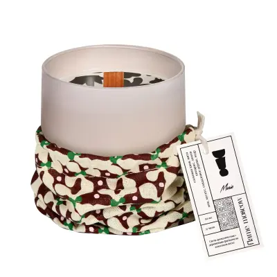 FLAME Свеча Wood Blanc Marie