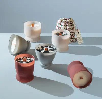 FLAME Свеча Wood Stone Vanda