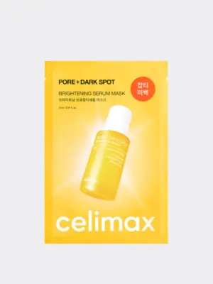 CELIMAX Pore+dark spot brightening serum mask Маска тканевая выравнивающая тон
