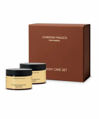 GIARDINO MAGICO Бокс с шубером Bouquet di gelsomino (лосьон д/тела 300мл, скраб д/тела 300мл)