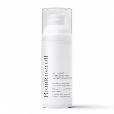 BIOAKNEROLL Анти-акне крем для ухода за проблемной кожей лица, 50мл