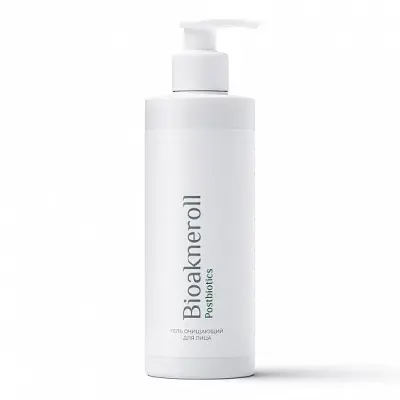 BIOAKNEROLL Гель очищающий для лица "Bioakneroll Postbiotics", 250мл