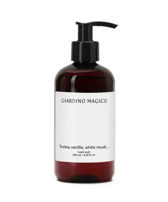 GIARDINO MAGICO Жидкое мыло для рук Tonka, vanila, white musk, 250 мл
