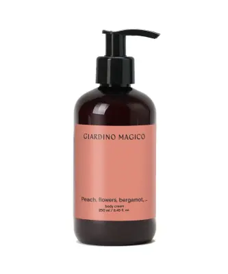GIARDINO MAGICO Крем для тела Peach, flowers, bergamote, 250 мл
